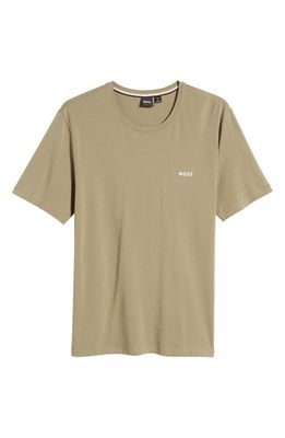 BOSS MixMatch Stretch Cotton T-Shirt in Light/Pastel Green