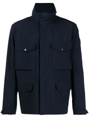 BOSS multiple-pocket shirt jacket - Blue