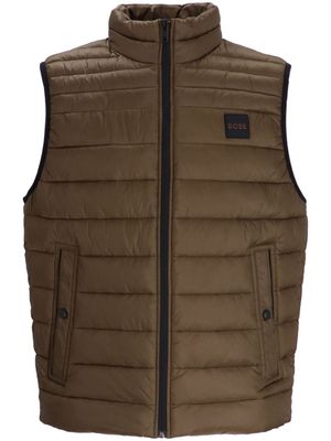 BOSS Odeno padded gilet - Brown
