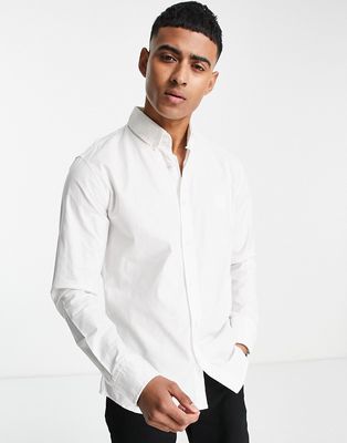 BOSS Orange Mabsoot oxford shirt in white
