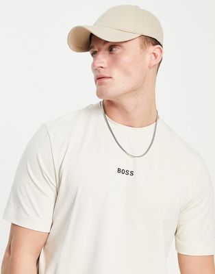 BOSS Orange Tchup t-shirt in off white