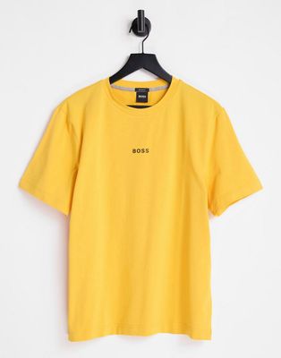 BOSS Orange Tchup t-shirt in yellow