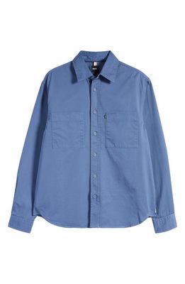 BOSS Owen Cotton Button-Up Shirt in Open Blue