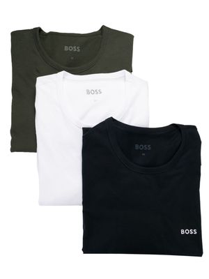 BOSS pack-of-three logo-print T-shirts - Multicolour