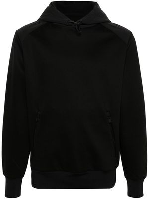 BOSS panelled cotton hoodie - Black