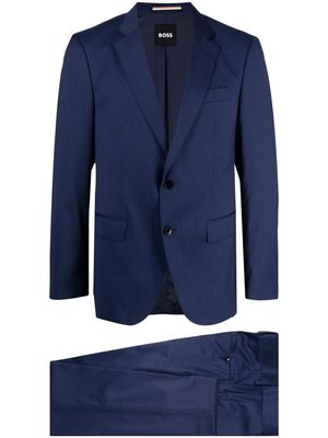 BOSS peak-lapels single-breasted suit - Blue