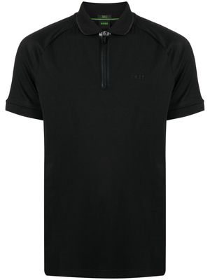 BOSS Phillix logo-print polo shirt - Black