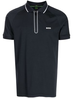 BOSS Phillix logo-print polo shirt - Blue