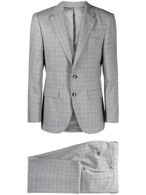 BOSS Prince of Wales-print wool suit - Grey