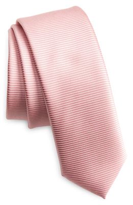 BOSS Recycled Polyester Tie in Light Pink