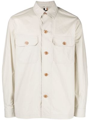 BOSS regular-fit cotton shirt - Neutrals