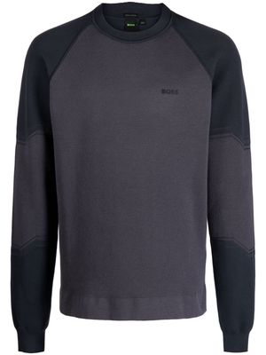 BOSS Relka crew-neck sweatshirt - Grey