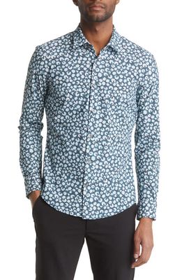 BOSS Roan Slim Fit Button-Up Shirt in Light/Pastel Blue