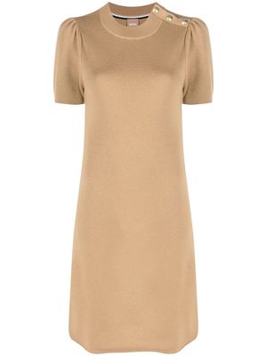 BOSS round-neck virgin wool dress - 260