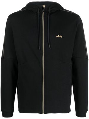 BOSS Saggy 2 zip-up hoodie - Black