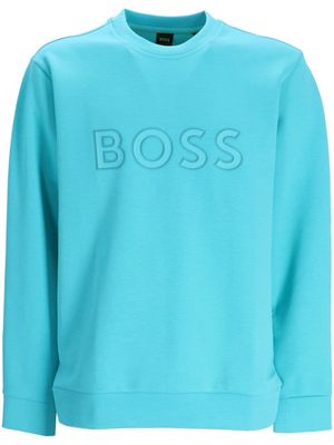 BOSS Salbo logo-print sweatshirt - Blue