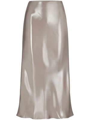 BOSS satin midi skirt - Neutrals