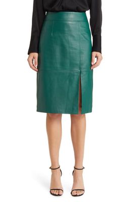 BOSS Setora Leather Pencil Skirt in Neplica