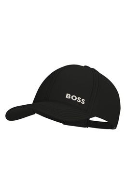 BOSS Seville Embroidered Logo Baseball Cap in Black