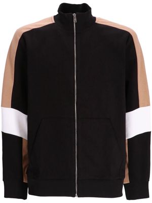 BOSS Shepherd zip-up jersey sweatshirt - Black