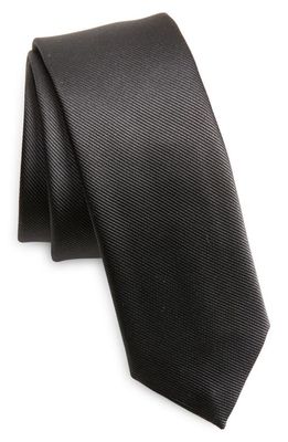 BOSS Silk Blend Tie in Medium Grey