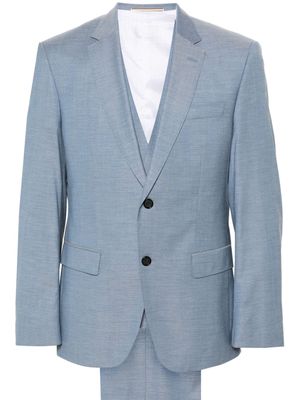 BOSS single-breasted slim-fit suit - Blue