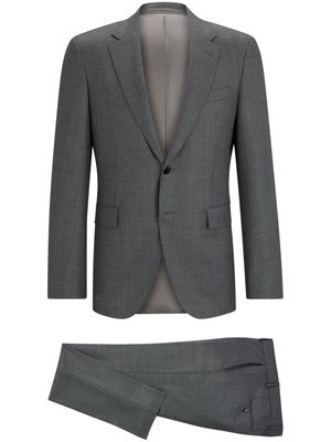 BOSS single-breasted wool suit - Grey