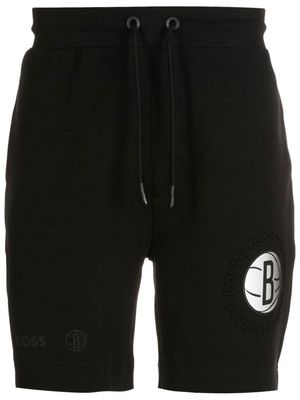 BOSS Slam logo-patch shorts - Black