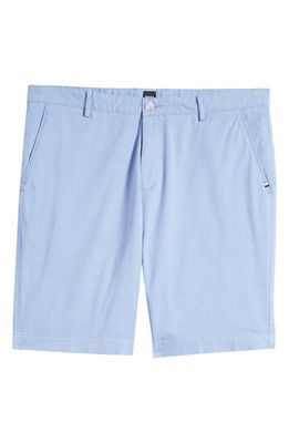 BOSS Slice Stretch Twill Shorts in Open Blue
