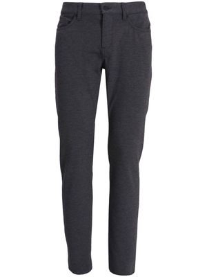 BOSS slim-cut brushed-effect trousers - Grey