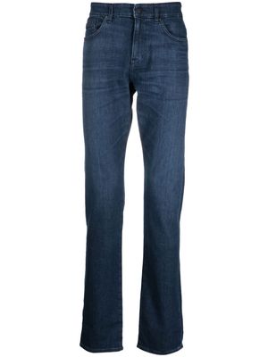 BOSS slim-cut washed jeans - Blue
