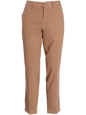 BOSS slim-fit cotton trousers - Neutrals