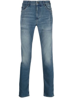 BOSS slim-fit stonewashed jeans - Blue