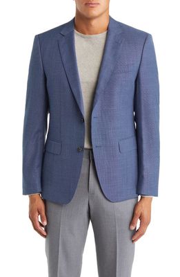 BOSS Slim Fit Virgin Wool Sport Coat in Medium Blue
