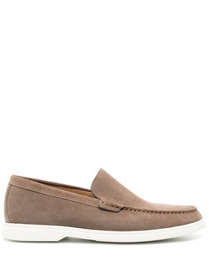 BOSS slip-on leather boat shoes - 260