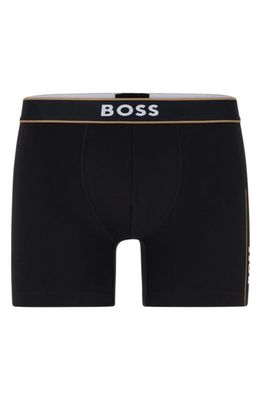 BOSS Solid Boxer Briefs in Black