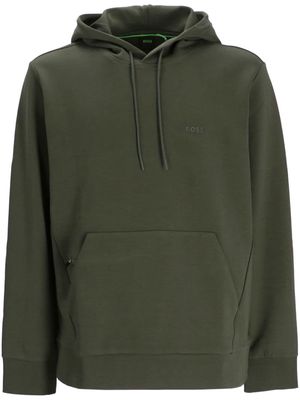 BOSS Soody cotton hoodie - Green