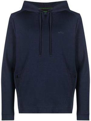 BOSS Soody Curved hoodie - Blue