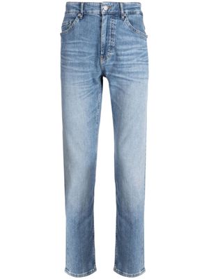 BOSS stonewashed mid-rise jeans - Blue