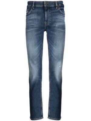BOSS stonewashed straight-leg jeans - Blue