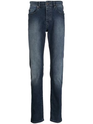 BOSS straight button-fly jeans - Blue
