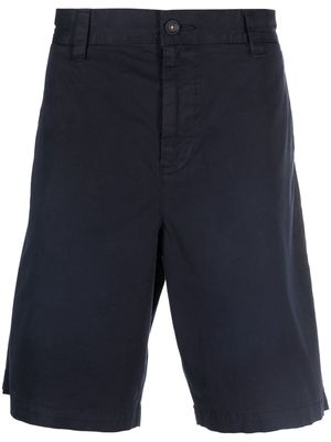 BOSS straight-leg stretch-cotton shorts - Blue