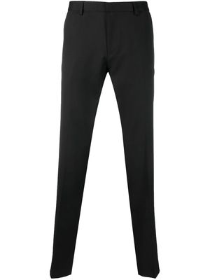 BOSS straight-leg wool trousers - Black