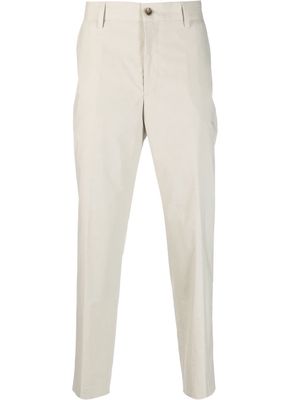 BOSS stretch-cotton cropped trousers - Neutrals