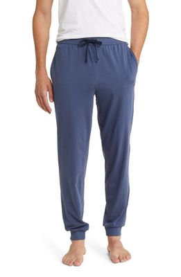 BOSS Stretch Cotton Lounge Pants in Open Blue