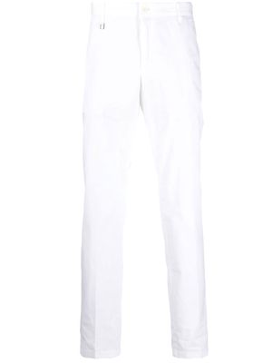 BOSS stretch-cotton slim-fit trousers - White