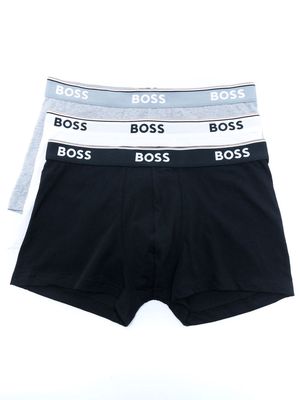 BOSS stripe-trim logo-waistband boxers - Multicolour