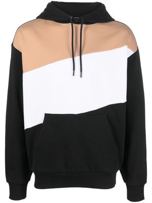 BOSS striped cotton hoodie - Neutrals
