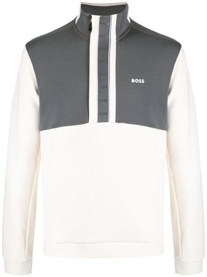 BOSS Sweat 1 high-neck sweatshirt - Grey