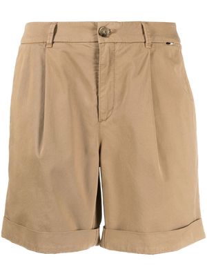 BOSS Taggie-D pleated shorts - Brown